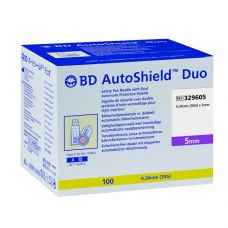 Penkanyle, BD Autoshield Duo, 30G, 5 x 0,3mm, med sikkerhedsskjold, steril