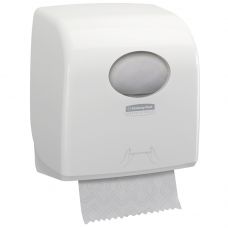 Dispenser, Kimberly-Clark Aquarius, 19,2x29,7x32,4cm, hvid, plast, til håndklæderuller