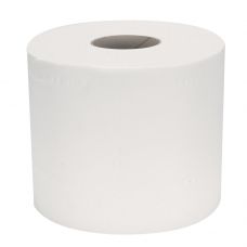 Toiletpapir, neutral, 2-lags, 33,75m x 9,8cm, Ø10cm, hvid, 100% nyfiber