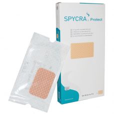 Forbinding, Spycra Protect, 10x18cm, beige, bi-elastisk, med silikoneklæb, enkeltpakket, steril