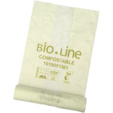 Biopose, ABENA Bio-Line, 15 l, transparent grøn, majsstivelse, 45x45cm