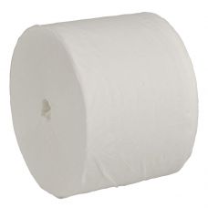 Toiletpapir, neutral, 2-lags, 100m x 9cm, Ø13,3cm, hvid, 100% nyfiber, uden hylse