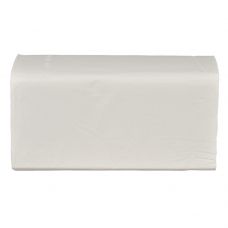 Håndklædeark, neutral, 2-lags, V-fold, 21x20,5cm, 10,5 cm, hvid, 100% nyfiber