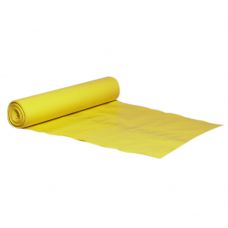 Sæk, 100 l, gul, LDPE/genanvendt, 72x112cm