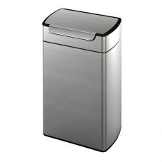 Affaldsspand, Simplehuman Touch-Bar bin, 40 l, stål mat