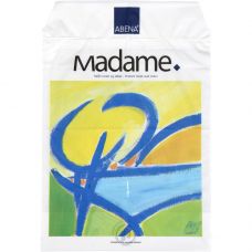 Madamepose, 5 l, hvid, LDPE/genanvendt, kunstmotiv, 25x36,5cm, med huller til holder