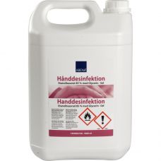 Hånddesinfektionsgel, ABENA, 5000 ml, 85% ethanol, dunk uden pumpe