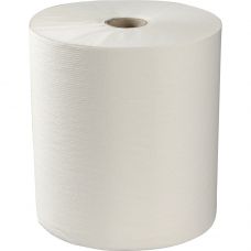 Håndklæderulle, ABENA Care-Ness Excellent Eco, 1-lags, 213m x 20,3cm, Ø19,5cm, hvid, 100% nyfiber