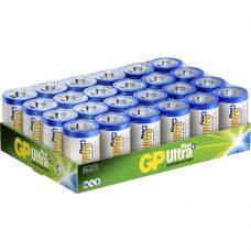 Batteri, GP Ultra Plus, Alkaline, D, 1,5V, 24-pak