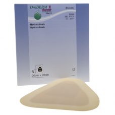 Hydrokolloid bandage, DuoDERM E Border, 23x20cm, dråbeformet, med hæftekant, latexfri, steril
