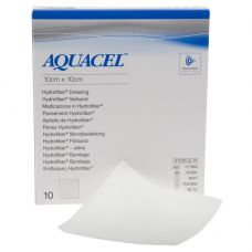 Hydrofiber bandage, Aquacel, 10x10cm, latexfri, steril