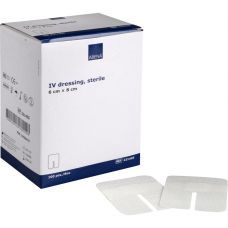 IV-fiksering, ABENA, 6x8cm, hvid, steril, latex-fri