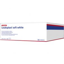 Hæfteplaster, Leukoplast Soft White, 7,2x3,8cm, hvid