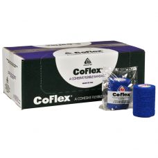 Kortstræksbind, Coflex, 4,5m x 7,5cm, blå, selvhæftende
