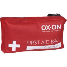 Førstehjælpstaske, OX-ON, 14,5x27x9,5cm, rød, åndbar