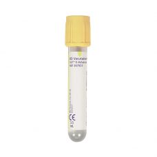 Blodprøvetagningsglas, serumrør, BD Vacutainer, 3,5 ml, gul, plast, med Hemogard lukning