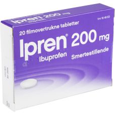 Smertestillende tabletter, Ipren, 200 mg, max 1 pakke pr. kunde pr. dag