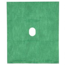 Hulstykke, Barrier, 2-lags, 60x50cm, grøn, uden klæb, med hul 6x8cm, steril, engangs