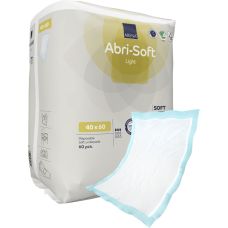 Underlag, ABENA Abri-Soft Light, 60x40cm, lyseblå