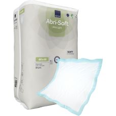 Underlag, ABENA Abri-Soft Ultra Light, 60x60cm, lyseblå
